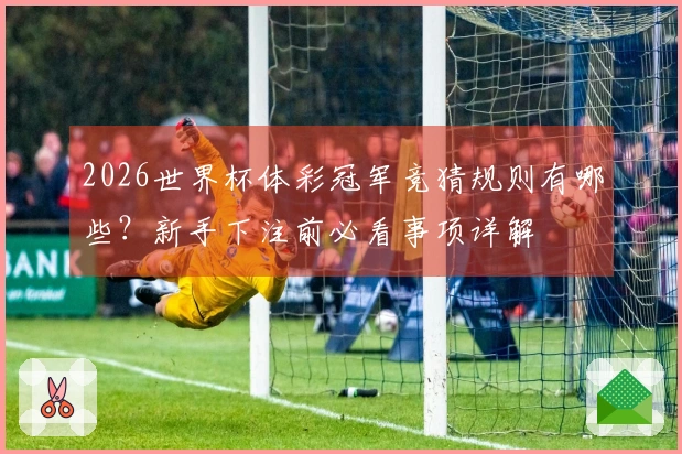 2026世界杯体彩冠军竞猜规则有哪些？新手下注前必看事项详解