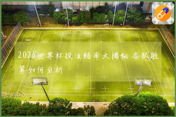 2026世界杯投注赔率大揭秘 各队胜算如何分析